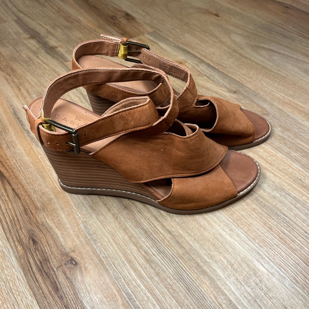 Caslon Brown Wedge Sandals